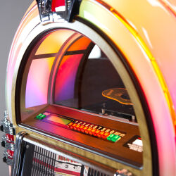 Rock-Ola CD Bubbler Jukebox Walnuss