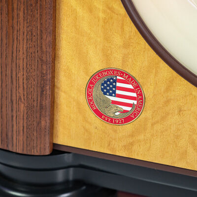 Rock-Ola Bubbler Jukebox Digital Music Center (Walnuss)