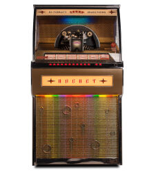 Rocket Vinyl Jukebox "Medium Oak"