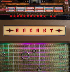 Rocket Vinyl Jukebox "Medium Oak"