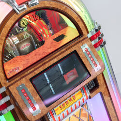 SL45 Vinyl Jukebox "Brown Sapele"