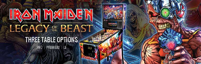 Iron Maiden Stern Pinball Pro, Premium und Limited Edition LE